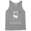 leo christmas ugly sweater Tank Top