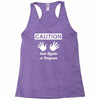 caution! jazz handsfunny jazz dance comic boogie camp trumpet Racerback Tank