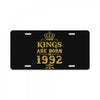 kings are born in 1992 License Plate