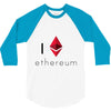 I Love Ethereum 3/4 Sleeve Shirt