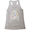 skeleton christmas tree Racerback Tank