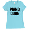 Piano Dude Ladies Fitted T-Shirt