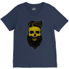 hipster skull V-Neck Tee