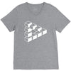 sheldon dreieck big bang theory triforce illusion 3d nerd fun usa V-Neck Tee