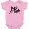 punks not dead exploited punk rock hooded sweatshirt vintage style dis Baby Onesie