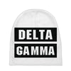 Delta Gamma Black Baby Beanies