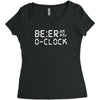 beer o'clock   mens funny Women's Triblend Scoop T-shirt
