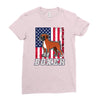 usa boxer flag Ladies Fitted T-Shirt