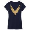 Maverick Gold Print Women's V-Neck T-Shirt