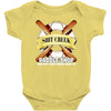 funny  creek paddle shop, ideal gift, birthday present Baby Bodysuit
