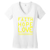faith, hope and love Women's V-Neck T-Shirt