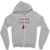 Grandpa Powered by coffee Zipper Hoodie