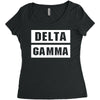 Delta Gamma Women's Triblend Scoop T-shirt