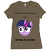 twilight has special eyes Ladies Fitted T-Shirt