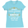 Smart Good Looking Hairstylist Doesnt Get Better Than Ladies Fitted T-Shirt