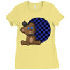 freddy plushie Ladies Fitted T-Shirt
