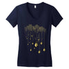 city made bulb Women's V-Neck T-Shirt