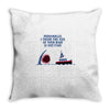 polite jaws Throw Pillow