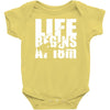 ow life begins at 18 meters Baby Onesie
