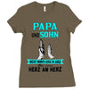 papa und sohn Ladies Fitted T-Shirt