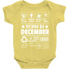 Born In December Baby Onesie