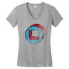 square in circle Women's V-Neck T-Shirt