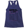 April Girl Facts Taurus Racerback Tank