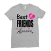 best friends forever Ladies Fitted T-Shirt