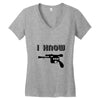 i love you and i know1 Women's V-Neck T-Shirt