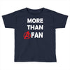 avengers more than a fan white logo Toddler T-shirt
