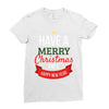 have a merry christmas and a happy new year Ladies Fitted T-Shirt