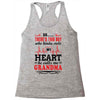 There's This Boy Who Stole My Heart He Calls Me Grandma Racerback Tank