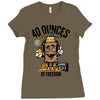 40 aaaounces Ladies Fitted T-Shirt