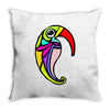 color bird Throw Pillow