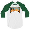 Wtf Doom Black Stroke 3/4 Sleeve Shirt