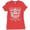 support our troops Ladies Fitted T-Shirt