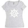 steering wheel sail boat funny Women's Triblend Scoop T-shirt