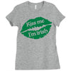 kiss me i am irish Ladies Fitted T-Shirt