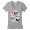 easter boxer Women's V-Neck T-Shirt