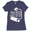 what would macgyver do humor Ladies Fitted T-Shirt