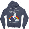 ls mug eat rainbow eat les Zipper Hoodie