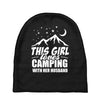 Camper Couple Girl White Baby Beanies