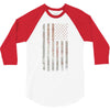 Vintage Usa Flag 3/4 Sleeve Shirt