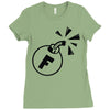f bomb Ladies Fitted T-Shirt