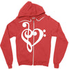 musik notes Zipper Hoodie