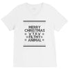 merry christmas ya filthy animal V-Neck Tee