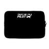 trust me, i'm a pilot   captain airplane flight crew plane airport tee Laptop sleeve