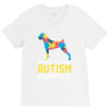 boxers support autism awareness V-Neck Tee