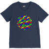funny girly colorful patterns mustaches V-Neck Tee