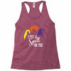 spell on you white letter Racerback Tank